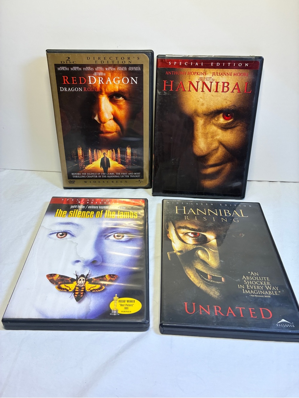 Hannibal Lecter Collection DVD Lot Silence Lambs Red Dragon Rising